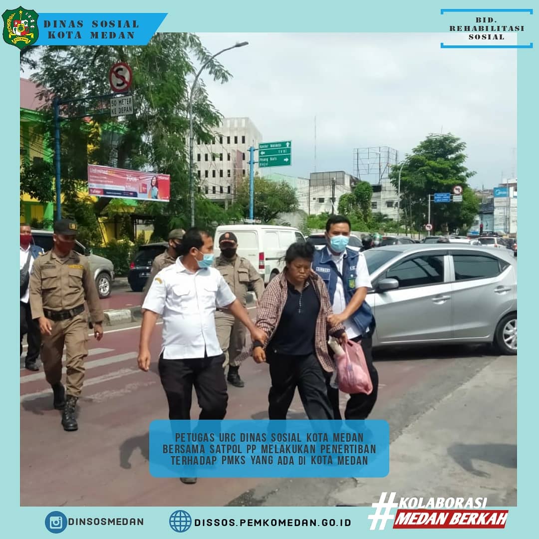 Kegiatan Rutin Dinas Sosial Kota Medan dan Satuan Polisi Pamong Praja Kota Medan
