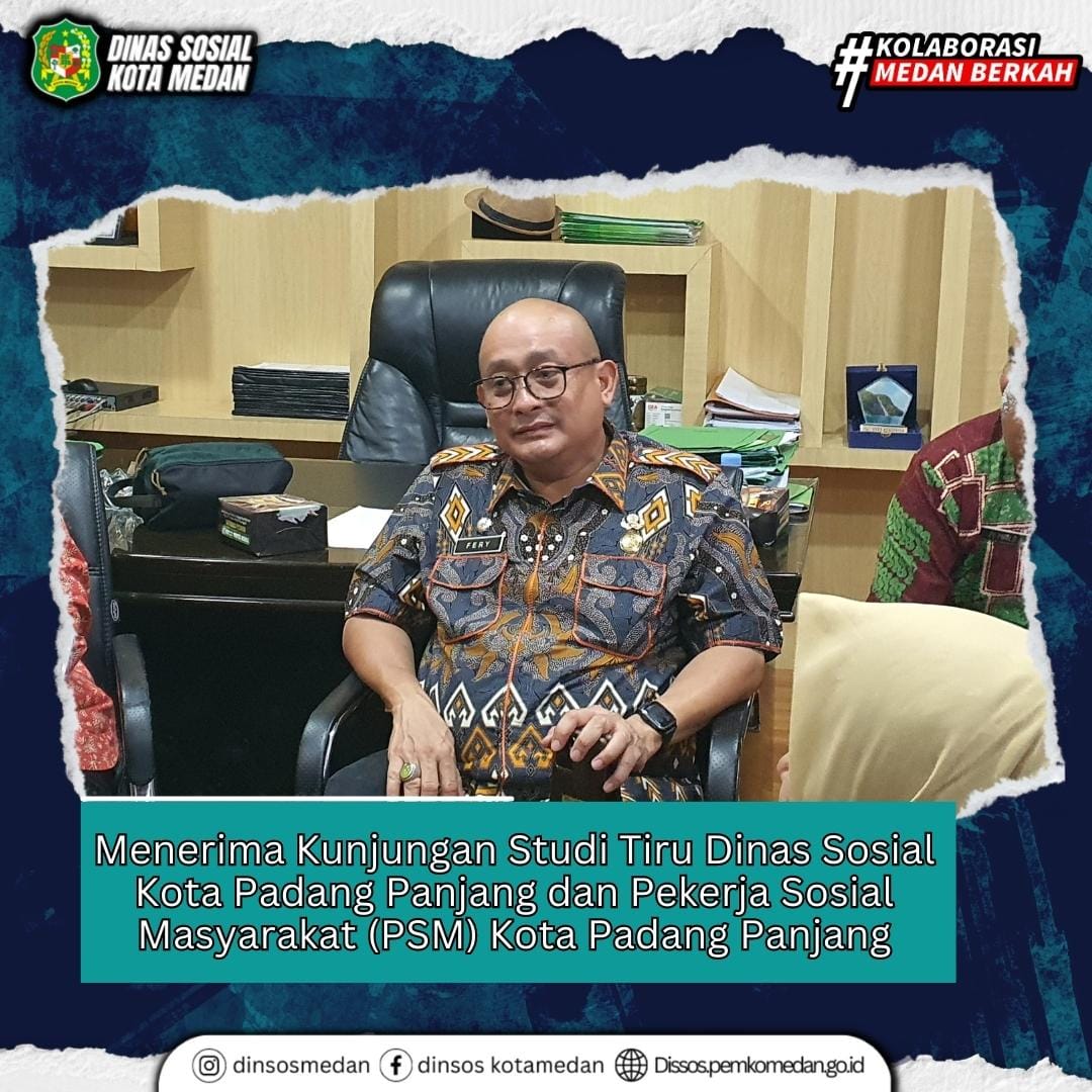 Menerima kunjungan Studi Tiru Dinas Sosial Kota Padang Panjang dan Pekerja Sosial Masyarakat (PSM) Kota Padang Panjang
